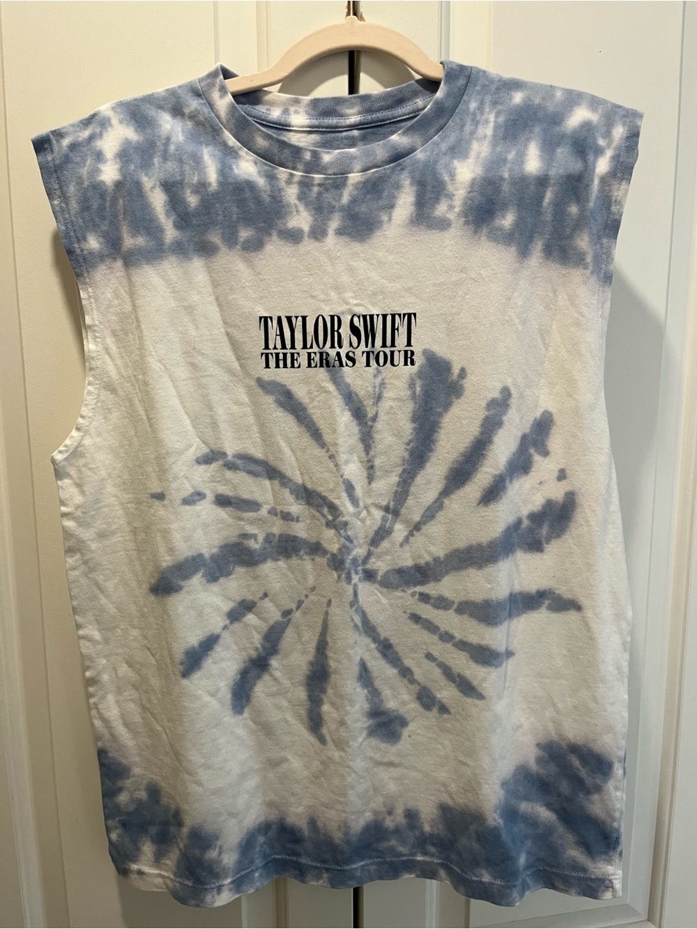 Taylor Swift Light Blue & White Tie-Dye Tour Tee